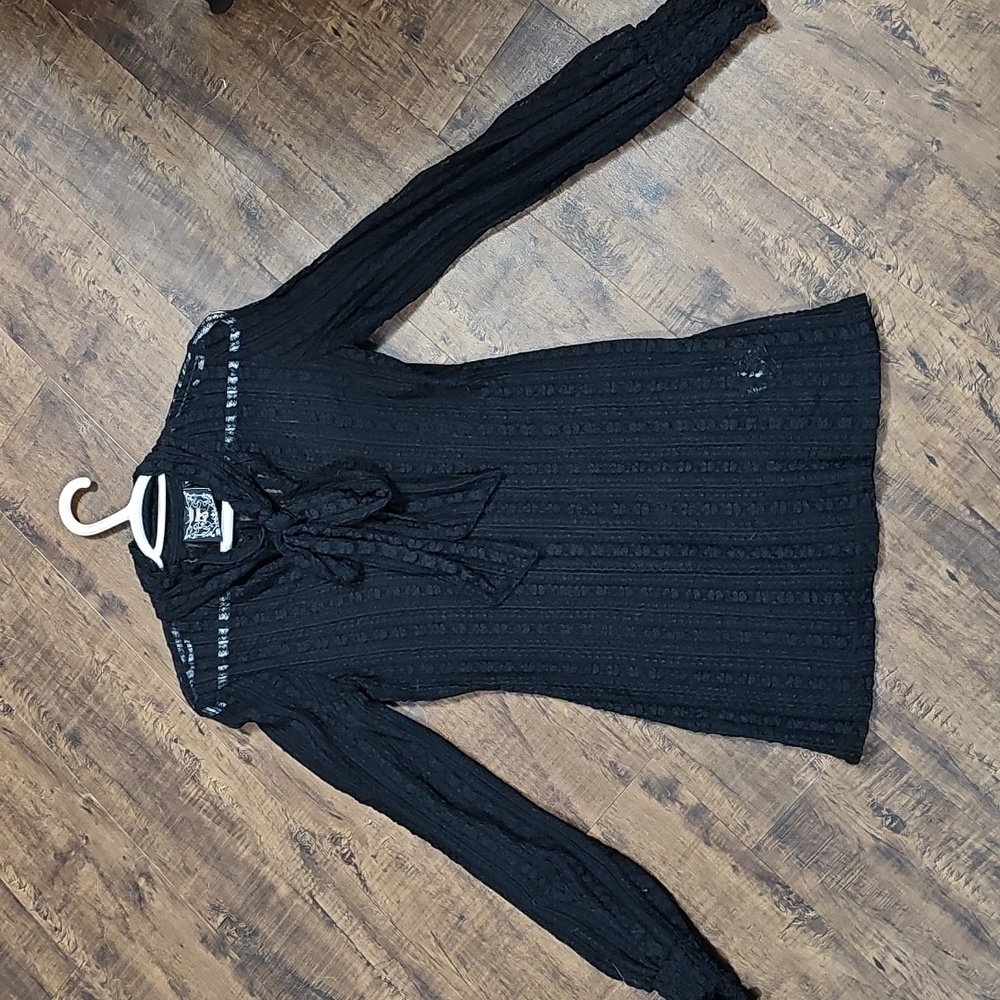Killstar Black Sheer Long Sleeve Blouse - Picture 3 of 3